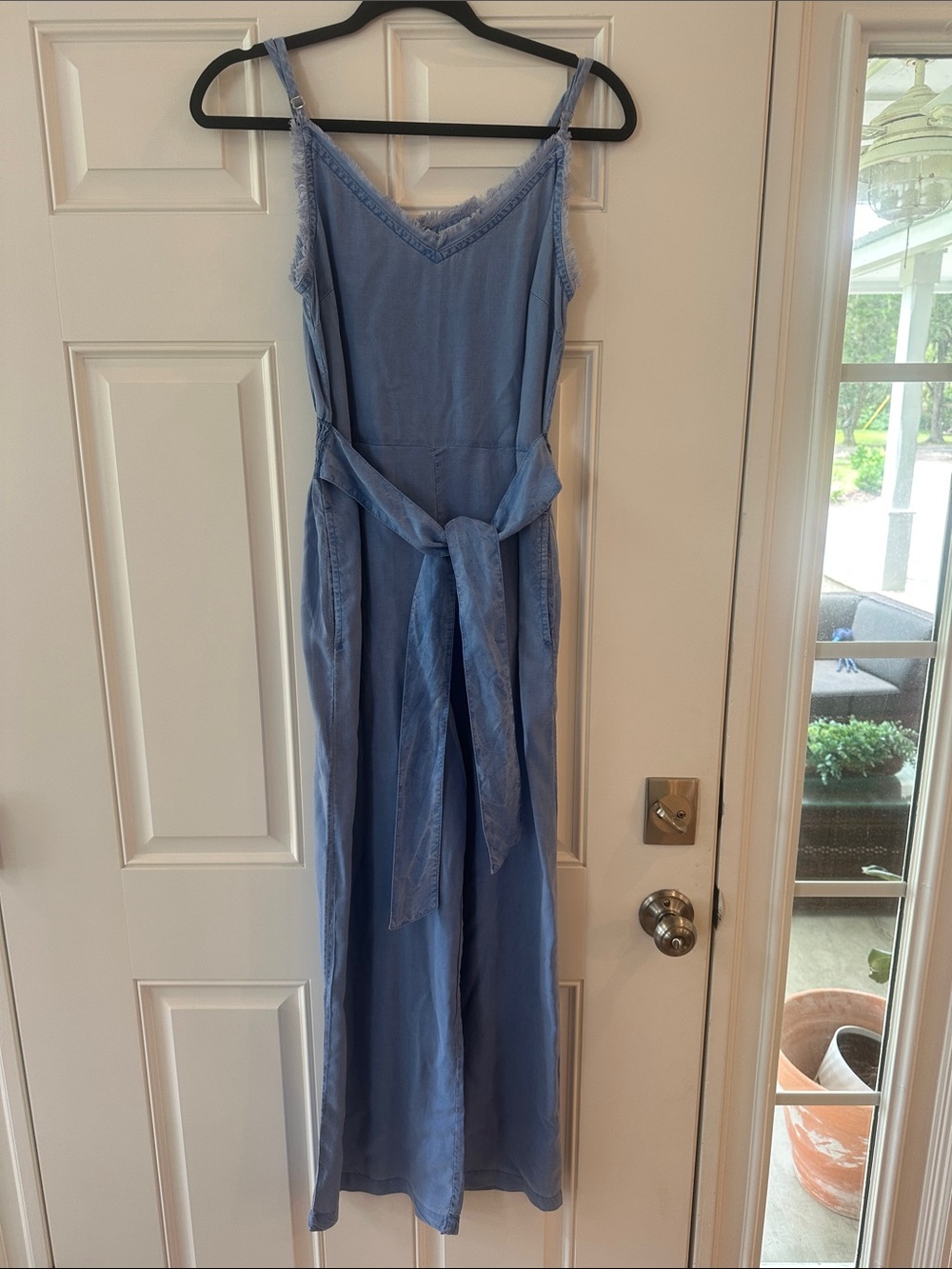 a Bella Dahl Frayed Cami Jumpsuit